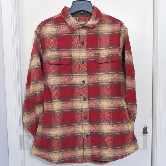 RED NWT Men’s Flannel Shirt Orvis - Picture 6 of 10